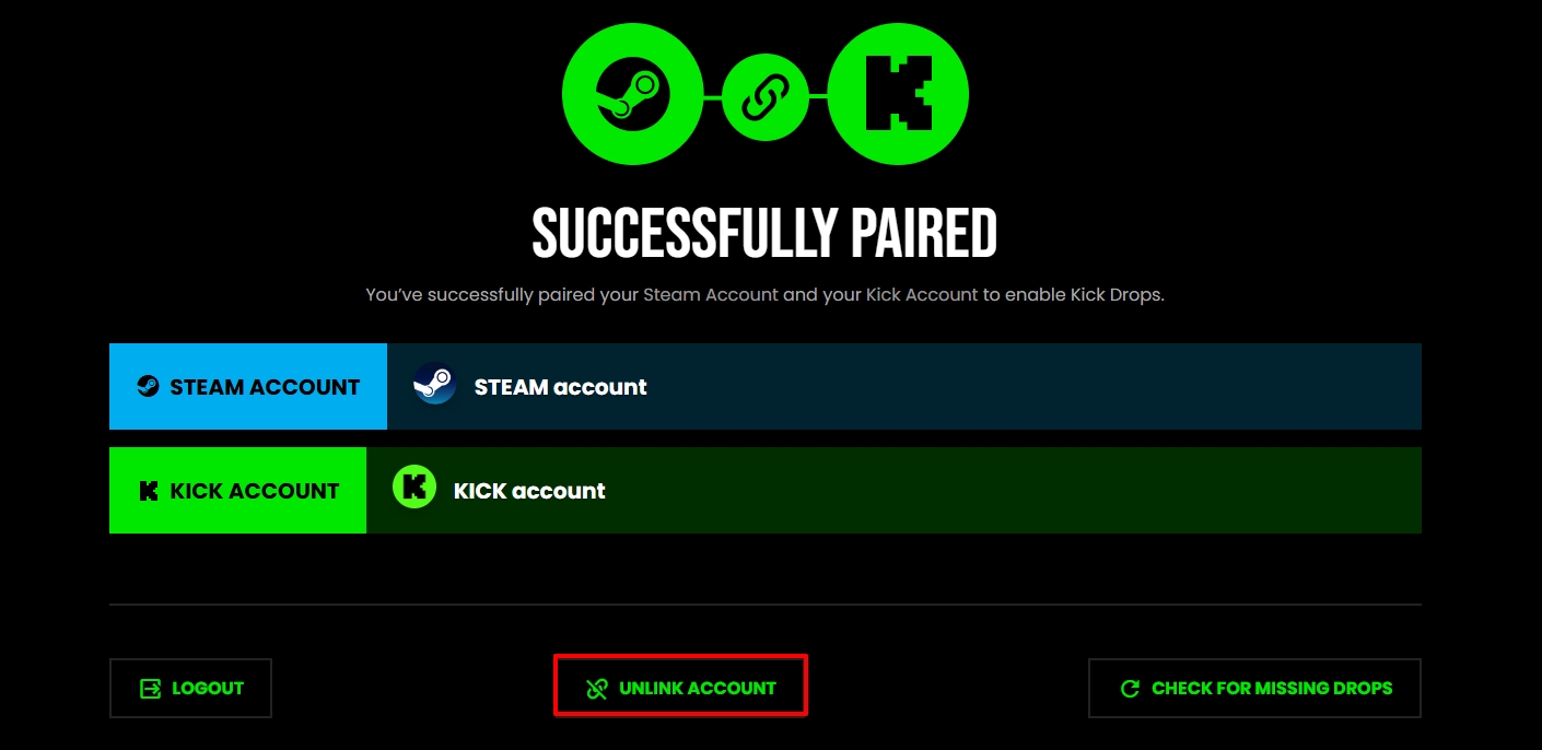 Сброс привязки